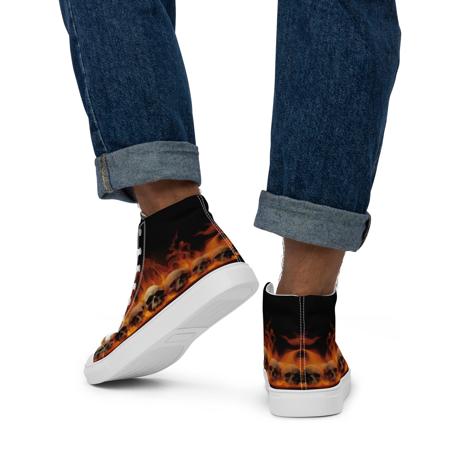 Men’s high top canvas shoes