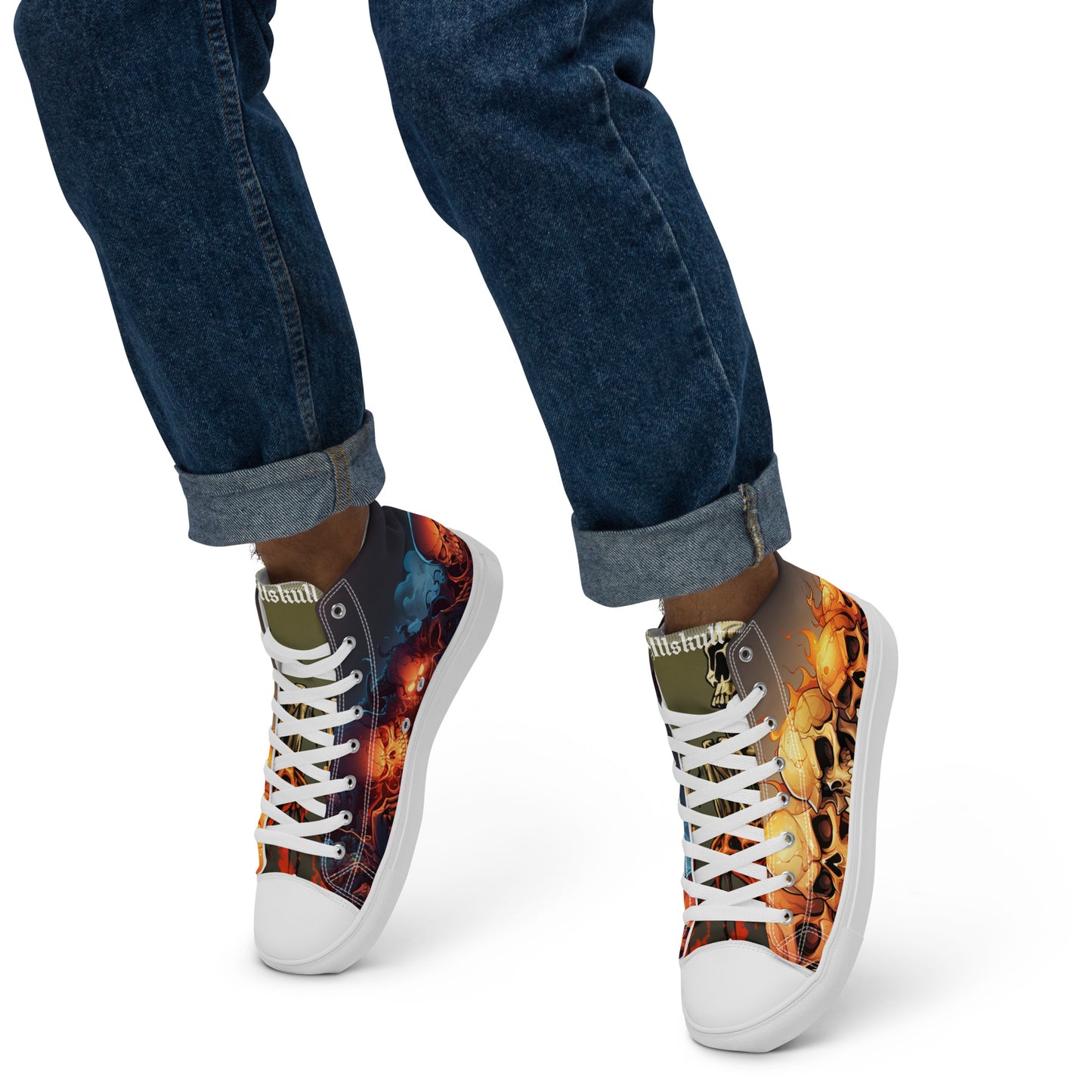 Men’s high top canvas shoes