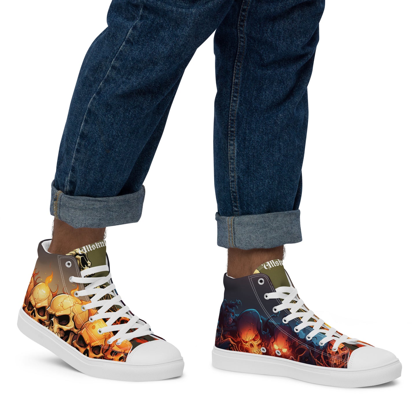 Men’s high top canvas shoes